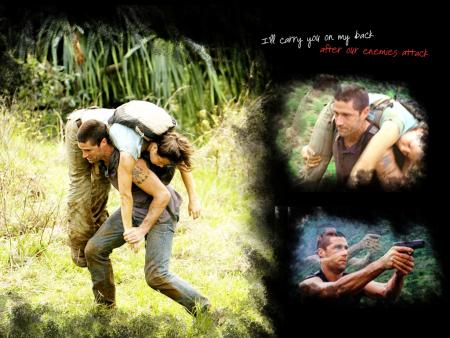 I'll carry you in my back ...