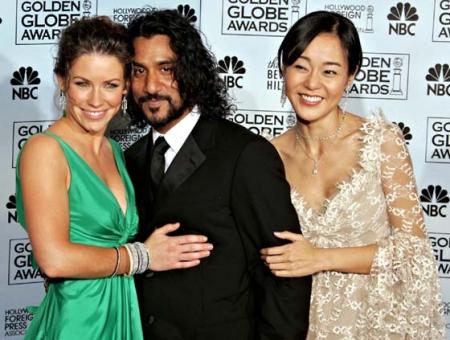 Evangeline, Naveen et Yunjig aux Golden Globe Awards