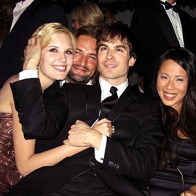 Maggie, Josh et Ian lors du passage de l'�quipe lost � Madrid